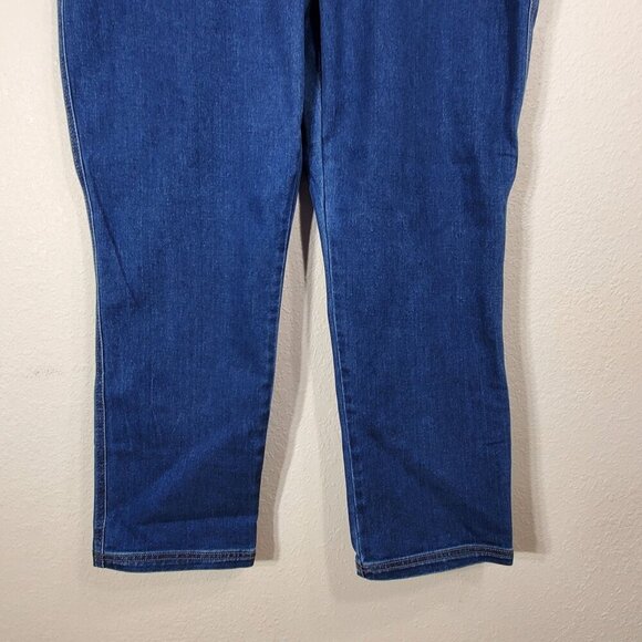 Knox Rose Womens XL/38 Straight Leg High Rise Stretch Denim Jeans Relaxed Fit - Picture 5 of 10